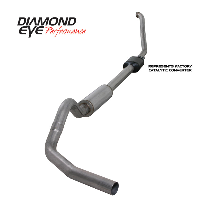 Diamond Eye Performance - DEPK4306S - Diamond Eye KIT 4in Turbo Back SGL SS: 94-97 FORD 7.3L F250/F350 PWRSTROKE NFS W/ CARB EQUIV STDS - Shipped in Europe - Tuningsupply.com