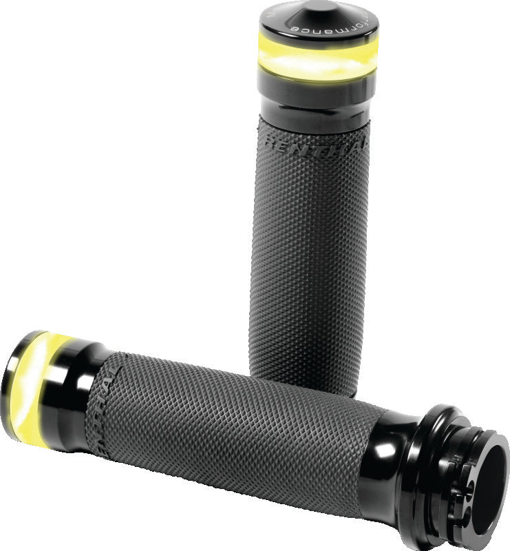 Performance Machine 0063-2101M-B - PFM0063-2101M-B - Performance Machine Contour Led Handle Grip Set - Black Ano - Shipped in Europe - Tuningsupply.com