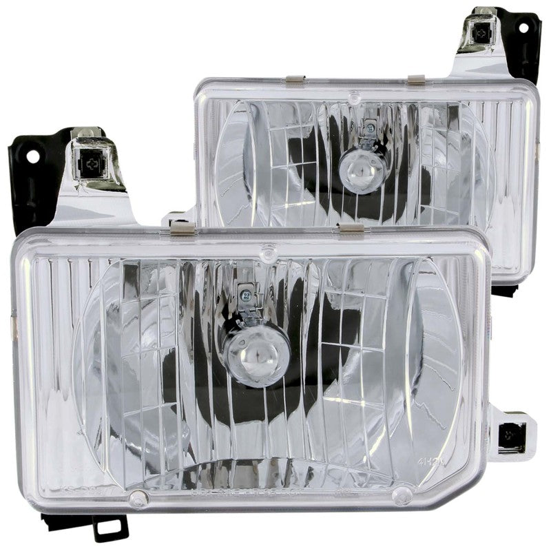 ANZO 111050 - ANZ111050 - ANZO 1988-1989 Nissan Hardbody Crystal Headlights Chrome - Shipped in Europe - Tuningsupply.com