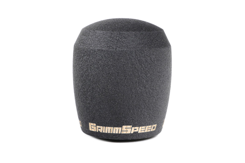 GrimmSpeed GRM380002 - GRMGRM380002 - GrimmSpeed Stubby Shift Knob Stainless Steel Black - M12x1.25 - Shipped in Europe - Tuningsupply.com
