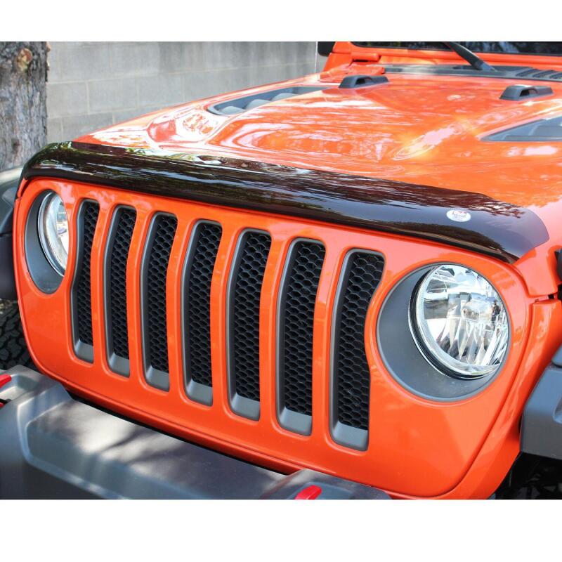 Westin 72-90152 - WES72-90152 - Westin 2018 Jeep Wrangler JL Wade Platinum Bug Shield - Smoke - Shipped in Europe - Tuningsupply.com