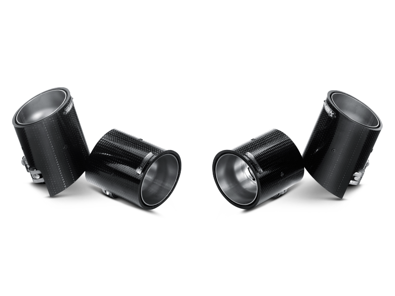 Akrapovic TP-CT/5 - AKRTP-CT/5 - Akrapovic 11-12 BMW 1 Series M Coupe (E82) Tail Pipe Set (Carbon) - Shipped in Europe - Tuningsupply.com