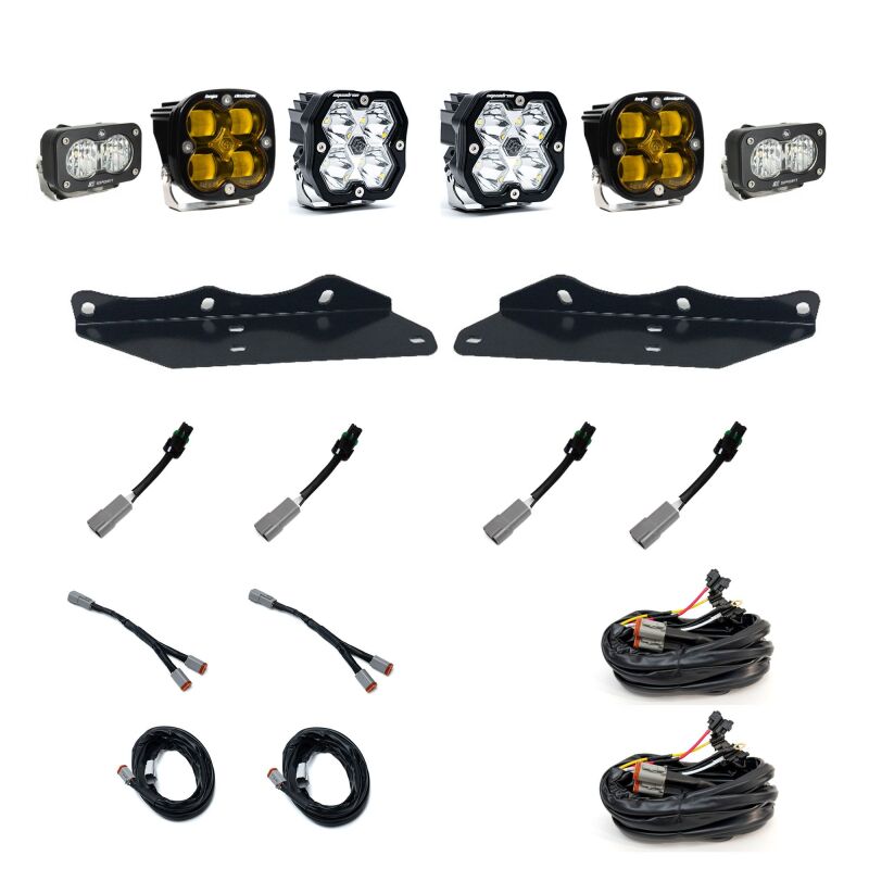 Baja Designs 440070 - BAJ440070 - Baja Designs 17-20 Ford Raptor Squadron 2.0 Sport (Spot) + 1.0 SAE - Amb + S2 Sport W/C Fog Pkt Kit - Shipped in Europe - Tuningsupply.com
