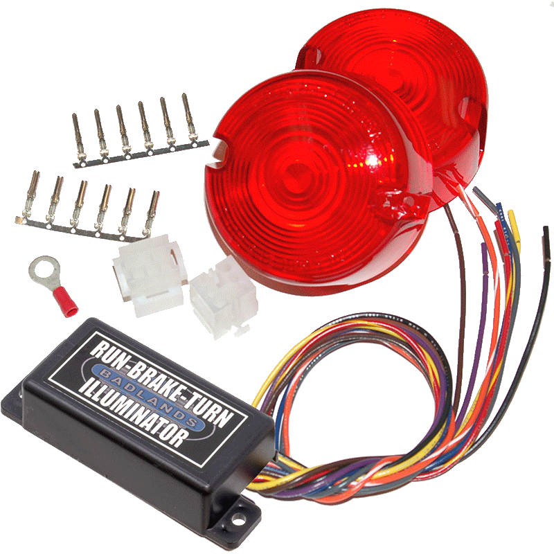 Badlands ILL-02-RL-B - BADILL-02-RL-B - Badlands 86-90 Sportster Plug N Play Illuminator - Shipped in Europe - Tuningsupply.com