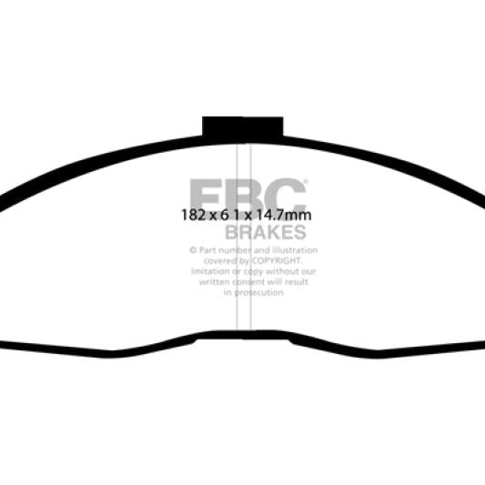 EBC DP51239NDX - EBCDP51239NDX - EBC 98-02 Chevrolet Camaro (4th Gen) 3.8 Bluestuff Front Brake Pads - Shipped in Europe - Tuningsupply.com