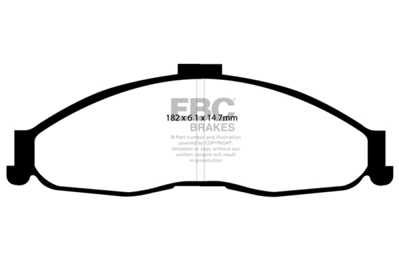 EBC DP41239R - EBCDP41239R - EBC 98-02 Chevrolet Camaro (4th Gen) 3.8 Yellowstuff Front Brake Pads - Shipped in Europe - Tuningsupply.com