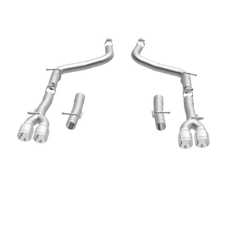 Magnaflow 19218 - MAG19218 - MagnaFlow Axle-Back, SS, 2.5in, Quad Split Rear 3.5in Tip 2015 Dodge Challenger 3.6L V6 - Shipped in Europe - Tuningsupply.com