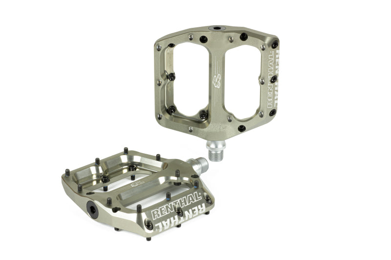 Renthal PD10001-002-01 - RENPD10001-002-01 - Renthal Revo-F Flat Pedal - Aluminum Gold - Shipped in Europe - Tuningsupply.com