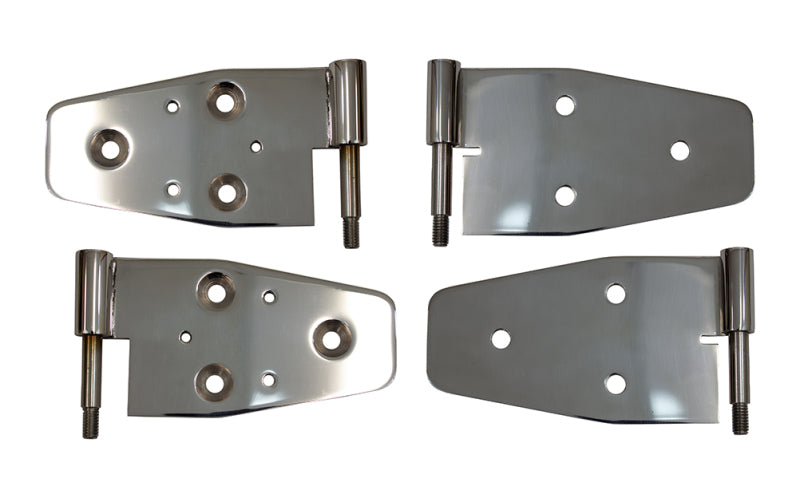 Kentrol 30719 - KEN30719 - Kentrol 03-06 Jeep Wrangler TJ Door Hinge Set of 4 Pieces Polished - Shipped in Europe - Tuningsupply.com