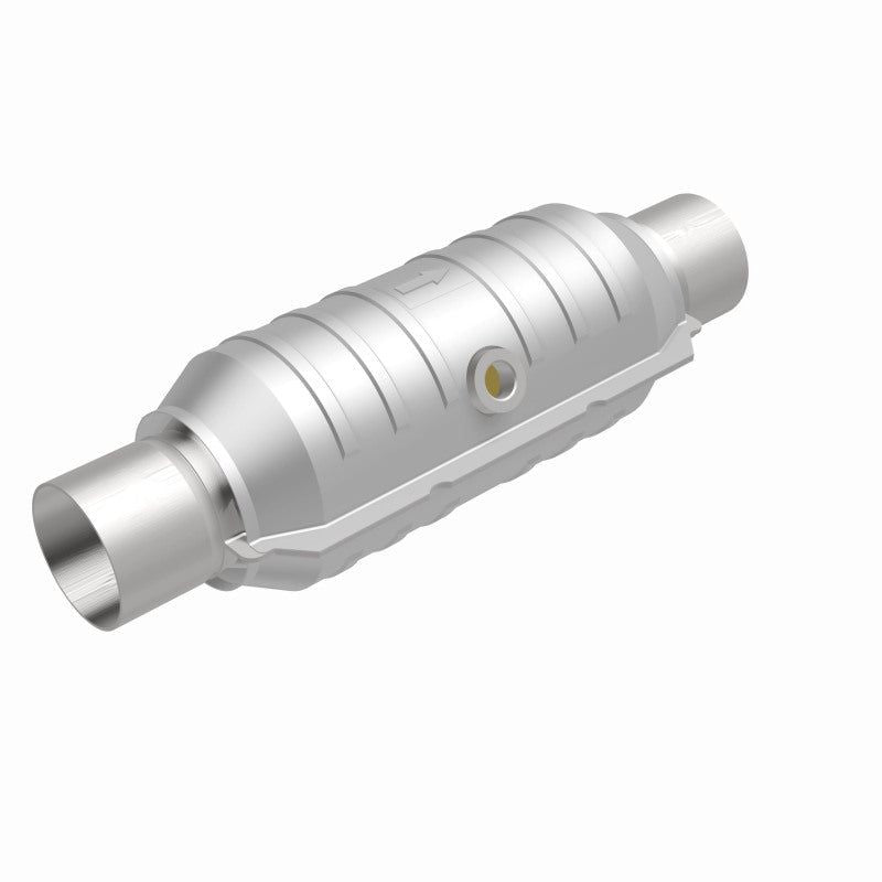 Magnaflow 51355 - MAG51355 - MagnaFlow Conv Univ 2.25in Inlet/Outlet Center/Center Round 11in Body L x 5.125in W x 15in Overall L - Shipped in Europe - Tuningsupply.com