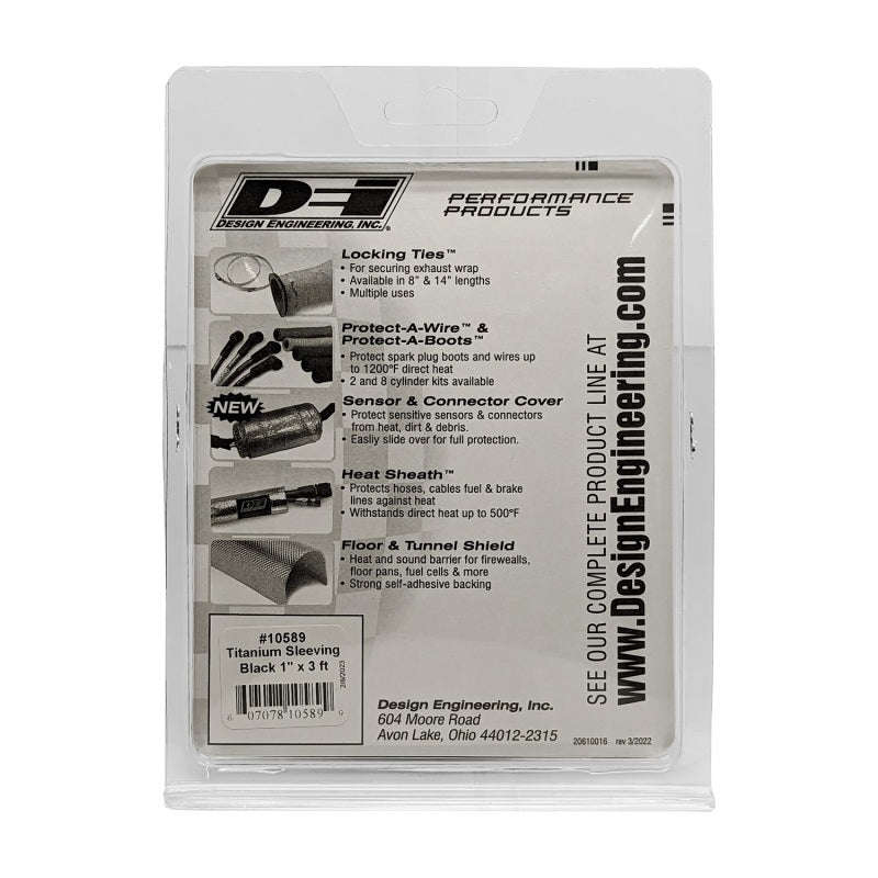 DEI 10589 - DEI10589 - DEI Protect-A-Sleeve 1in I.D. x 36in - Black Titanium - Shipped in Europe - Tuningsupply.com