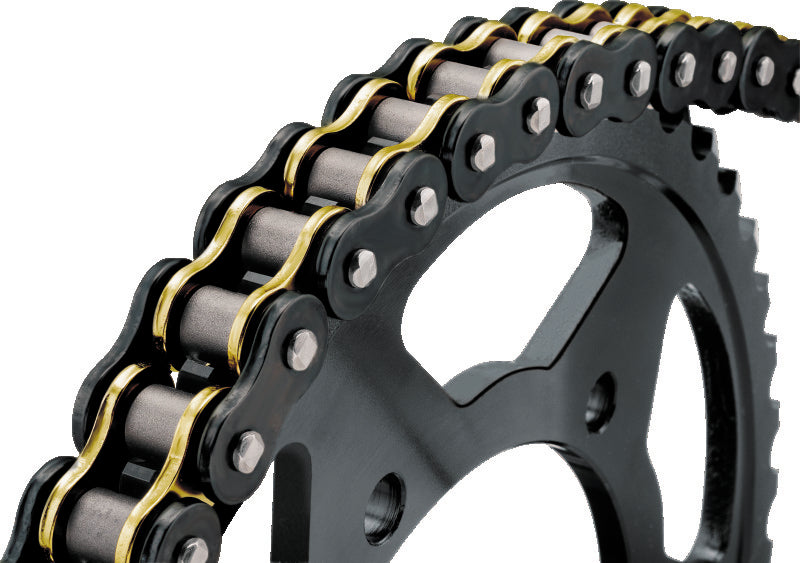 BikeMaster 197334 - BKM197334 - BikeMaster 520x130 BMXR X-Ring Chain - Black/Gold - Shipped in Europe - Tuningsupply.com