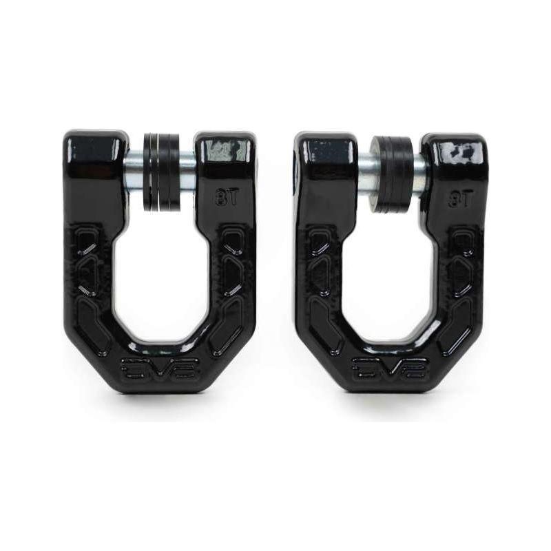 DV8 Offroad UNSK-01BL - DVEUNSK-01BL - DV8 Offroad Elite Series D-Ring Shackles - Pair (Black) - Shipped in Europe - Tuningsupply.com