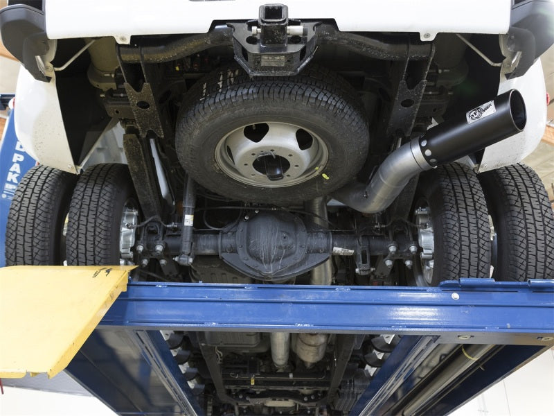 aFe 49-44085-B - AFE49-44085-B - aFe LARGE BORE HD 5in 409-SS DPF-Back Exhaust w/Black Tip 2017 GM Duramax V8-6.6L (td) L5P - Shipped in Europe - Tuningsupply.com