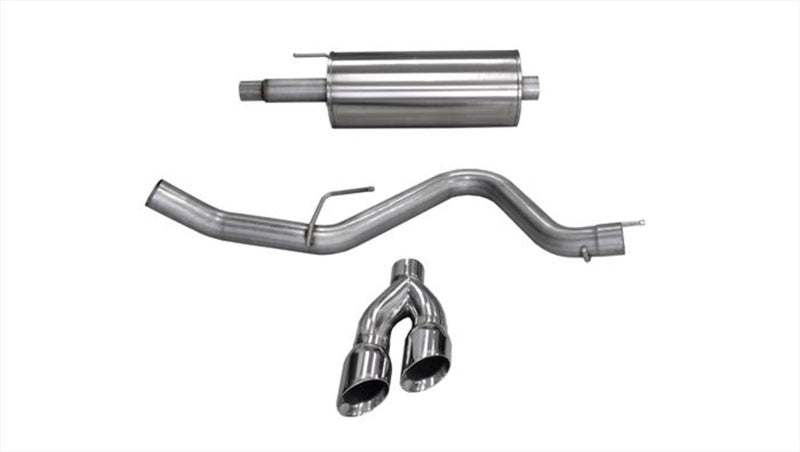 CORSA Performance 14837 - COR14837 - Corsa 15-20 Ford F-150 5.0L V8 (Super Crew Cab) Polished Sport Single Side Dual 4in Tips CB Exhaust - Shipped in Europe - Tuningsupply.com