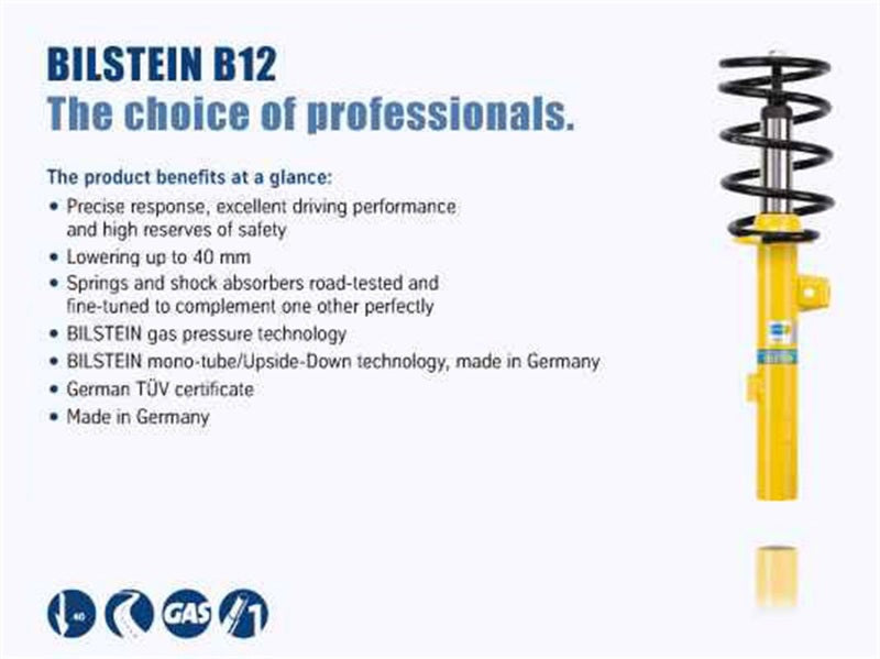 Bilstein 46-180568 - BIL46-180568 - Bilstein B12 2007 BMW 335i Base Sedan Front and Rear Suspension Kit - Shipped in Europe - Tuningsupply.com
