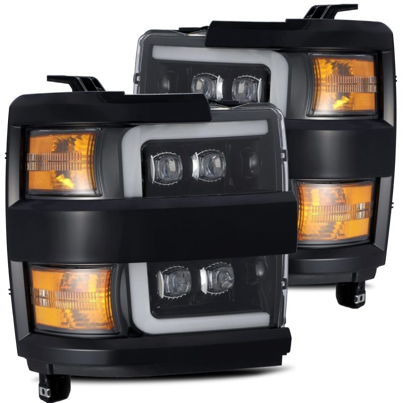 AlphaRex 880229 - ARX880229 - AlphaRex 15-18 Chevy 2500HD NOVA LED Proj Headlight Plank Style Jet Blk w/Activ Light/Seq Signal/DRL - Shipped in Europe - Tuningsupply.com
