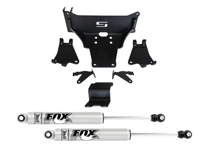 Superlift 92766 - SLF92766 - Superlift 17-24 Ford F-450/550 Super Duty 4WD Dual Steering Stabilizer Kit w/ Fox 2.0 Shocks - Shipped in Europe - Tuningsupply.com