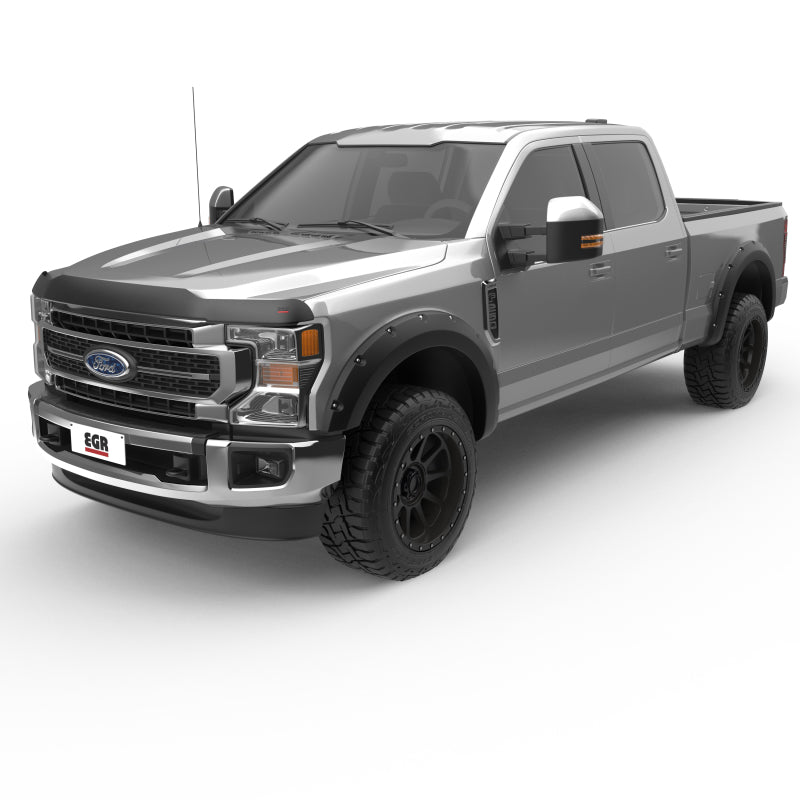EGR 303911 - EGR303911 - EGR 17+ Ford F-250/F-350 Superguard Hood Shield - Smoke Finish - Shipped in Europe - Tuningsupply.com