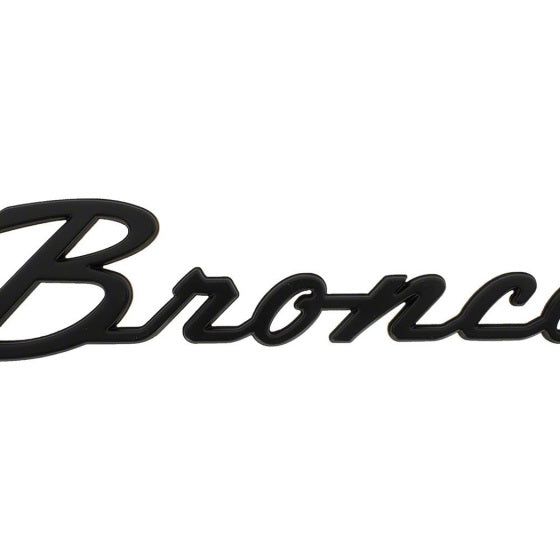 Ford Racing M-1447-BSMB - FRPM-1447-BSMB - Ford Racing 2021+ Bronco Classic Script Fender Badges - Matte Black (Pair) - Shipped in Europe - Tuningsupply.com