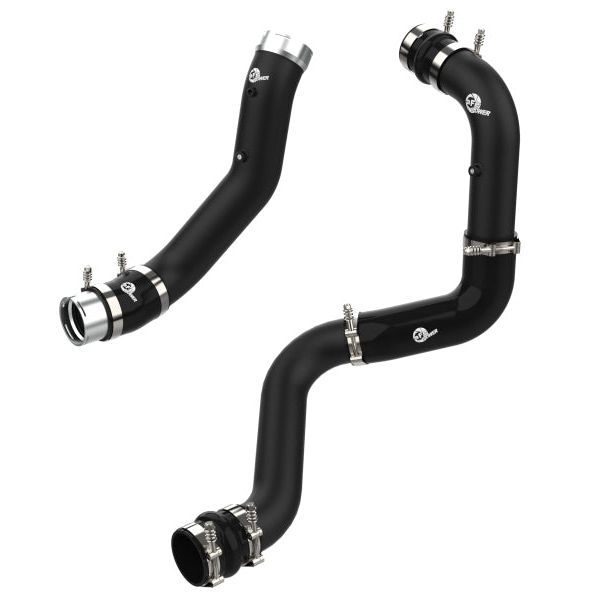 aFe 46-20444-B - AFE46-20444-B - aFe BladeRunner Black 3in Aluminum Charge Pipe Kit 20-21 GM Diesel Trucks V8-6.6L (td) L5P - Shipped in Europe - Tuningsupply.com