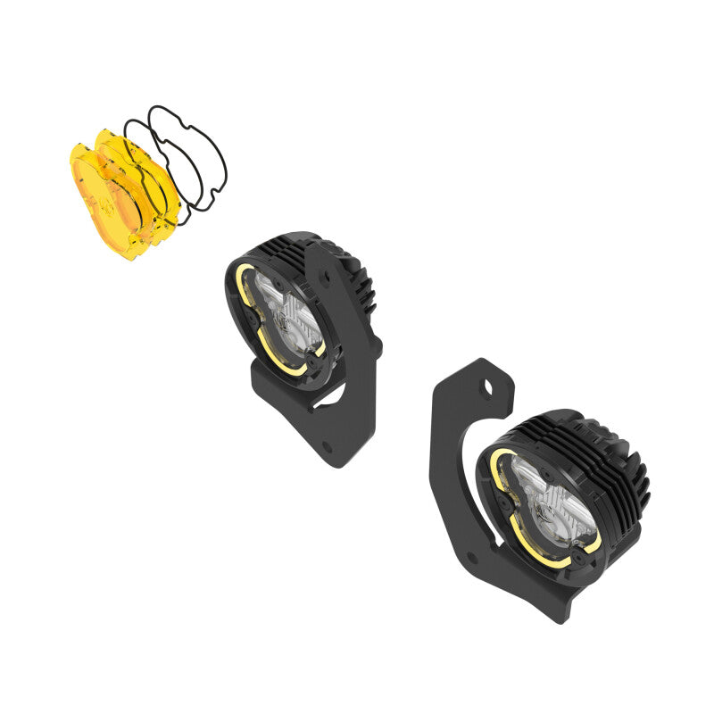 KC HiLiTES 97149 - KCL97149 - KC HiLiTES FLEX ERA 3 Dual Mode SAE Fog Lights - 2-Light Master Kit for Jeep JK/JL/JT Steel Bumpers - Shipped in Europe - Tuningsupply.com