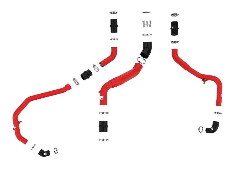 aFe 46-20784-R - AFE46-20784-R - aFe BladeRunner Aluminum Hot and Cold Charge Pipe Kit Red Ford F-150 24-26 V6-2.7L (tt) - Shipped in Europe - Tuningsupply.com