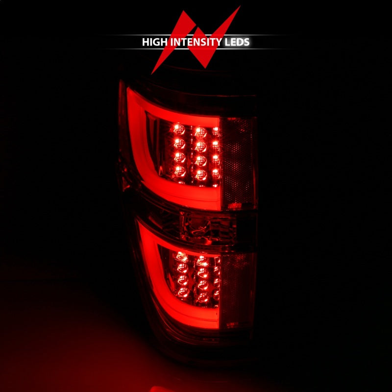 ANZO 311257 - ANZ311257 - ANZO 2009-2013 Ford F-150 LED Taillights Black - Shipped in Europe - Tuningsupply.com