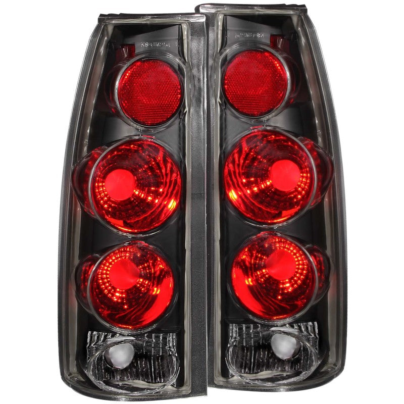 ANZO 211019 - ANZ211019 - ANZO 1999-2000 Cadillac Escalade Taillights Black 3D Style - Shipped in Europe - Tuningsupply.com