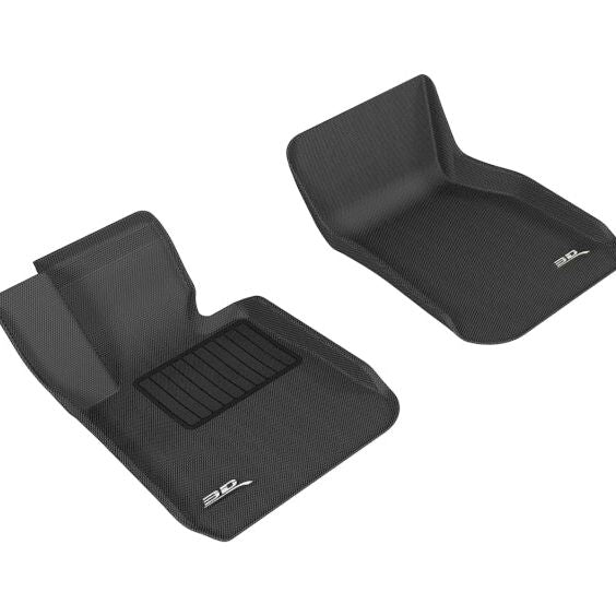 3D MAXpider L1BM03711509 - ACEL1BM03711509 - 3D MAXpider 2012-2019 BMW 3 Series F30/F34 Kagu 1st Row Floormat - Black - Shipped in Europe - Tuningsupply.com