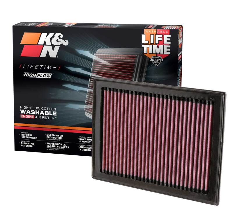 K&N Engineering 33-2409 - KNN33-2409 - K&N 08 Nissan Sentra 2.5L Drop In Air Filter - Shipped in Europe - Tuningsupply.com