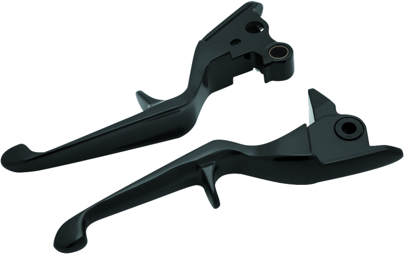 Kuryakyn 1846 - KUR1846 - Kuryakyn Trigger Lever Set 08-13 Touring Cable Gloss Black - Shipped in Europe - Tuningsupply.com