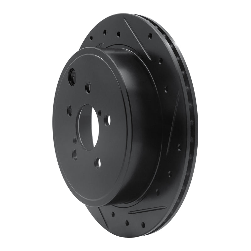 R1 Concepts 633-13023R - RNC633-13023R - R1 10-25 Scion FR-S Rear Right Drilled & Slotted Black Brake Rotor - Shipped in Europe - Tuningsupply.com
