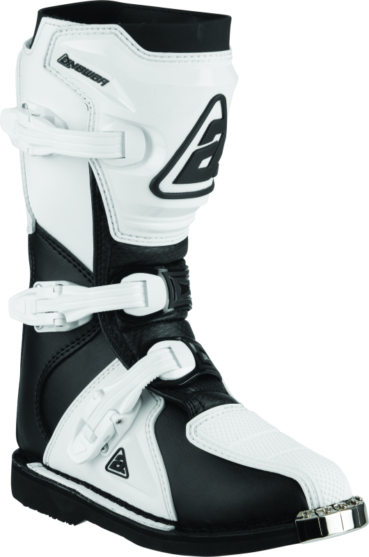 Answer 446650 - ANS446650 - Answer AR1 Boots Black/White Youth Size - 4 - Shipped in Europe - Tuningsupply.com