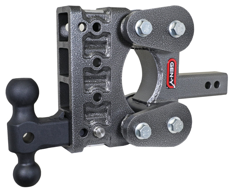 GEN-Y Hitch GH-1214 - GENGH-1214 - Gen-Y The Boss Torsion-Flex 2in Shank 5in Drop 1.7K TW 16K Hitch w/GH-051 Dual-Ball - Shipped in Europe - Tuningsupply.com