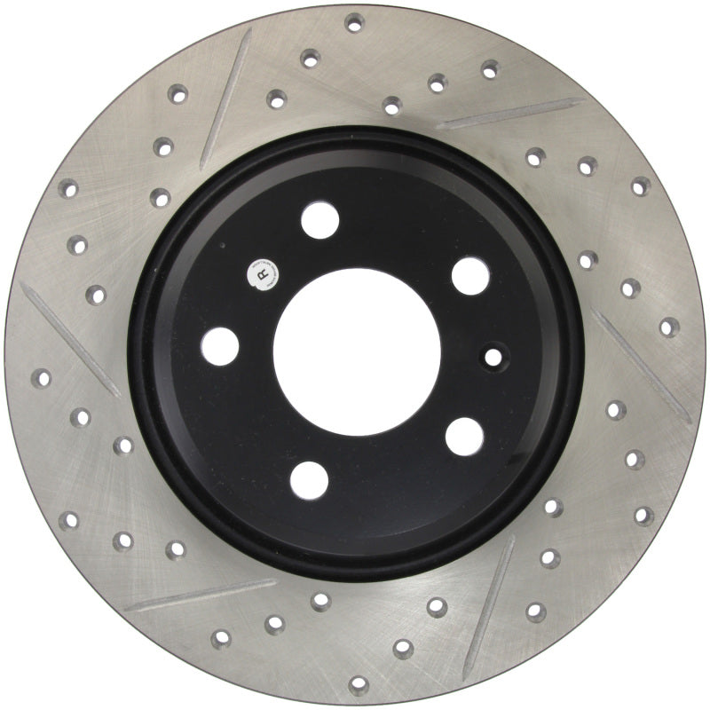 Stoptech 127.33127R - STO127.33127R - StopTech Power Slot 09-10 Audi A4/A4 Quattro / 08-10 A5 / 10 S4 Rear Right Drilled & Slotted Rotor - Shipped in Europe - Tuningsupply.com