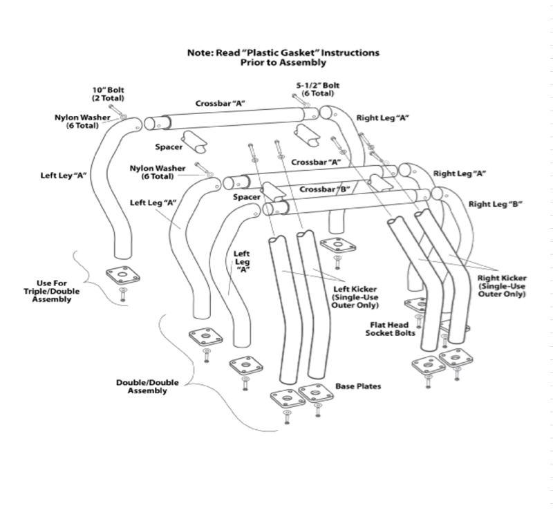 Go Rhino 90002B - GOR90002B - Go Rhino RHINO Bed Bar - Rear Main B bar - Black - Shipped in Europe - Tuningsupply.com