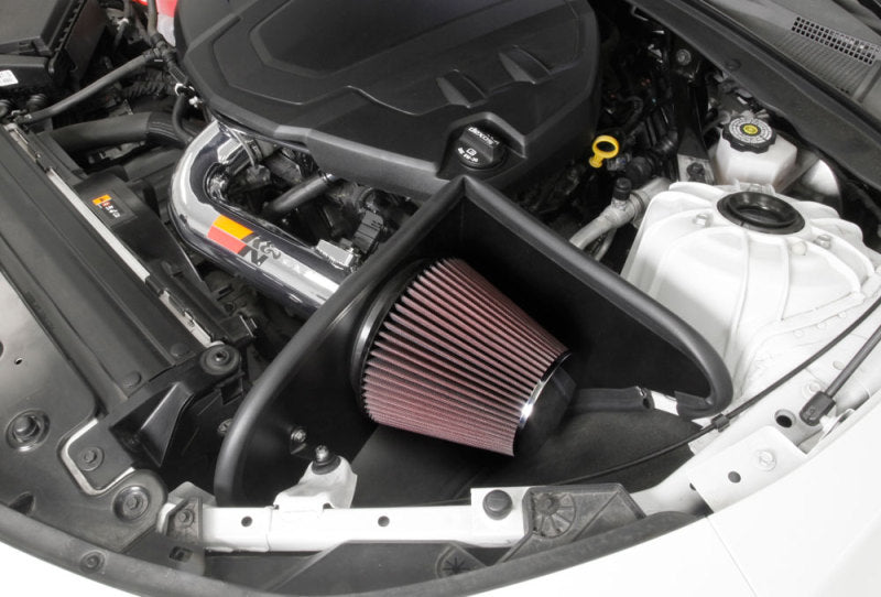 K&N Engineering 69-4535TP - KNN69-4535TP - K&N 16-17 Chevy Camaro 3.6L Silver Typhoon Short Ram Intake - Shipped in Europe - Tuningsupply.com