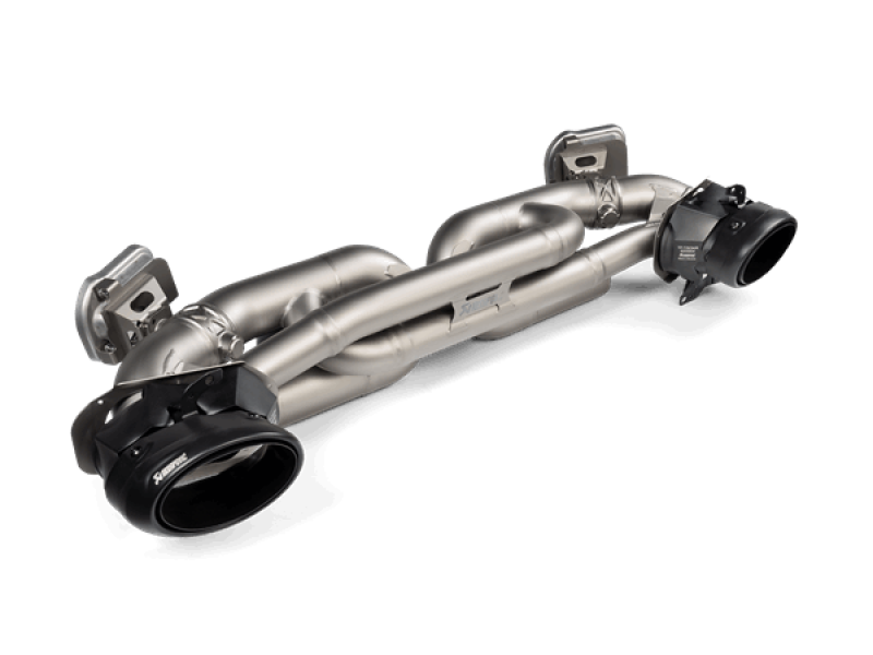 Akrapovic S-PO/TI/19 - AKRS-PO/TI/19 - Akrapovic 20-21 Porsche 911 Turbo/Turbo S (992) Slip-On Race Line (Titanium) (REQUIRES TIPS) - Shipped in Europe - Tuningsupply.com