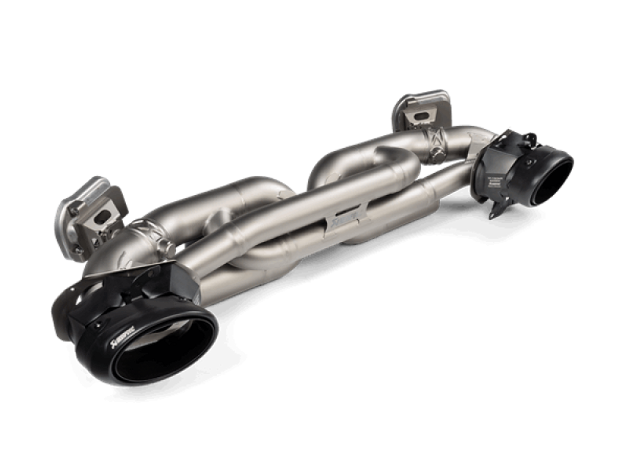 Akrapovic - AKRS-PO/TI/19-TPB - Akrapovic 20-21 Porsche 911 Turbo/Turbo S (992) Slip-On Race Line (Titanium) w/Black Titanium Tips - Shipped in Europe - Tuningsupply.com