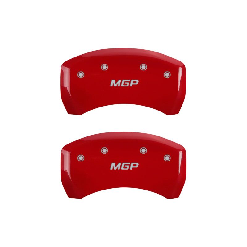 MGP 22210SMGPRD - MGP22210SMGPRD - MGP 4 Caliper Covers Engraved Front & Rear MGP Red finish silver ch - Shipped in Europe - Tuningsupply.com