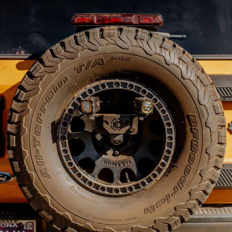 KC HiLiTES 7477 - KCL7477 - KC HiLiTES 21-24 Ford Bronco Spare Tire Carrier Light Mount w/ M12x1.5 Lug Nuts - Shipped in Europe - Tuningsupply.com