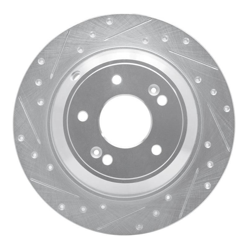 R1 Concepts 631-21041L - RNC631-21041L - R1 18-23 Genesis G70 Rear Left Drilled & Slotted Silver Brake Rotor - Shipped in Europe - Tuningsupply.com