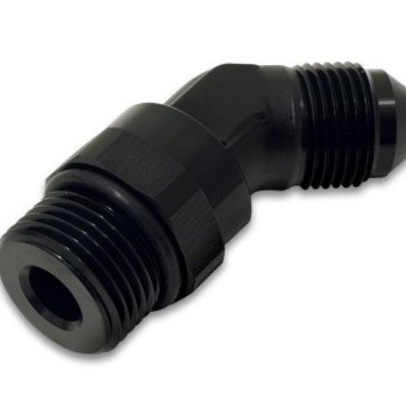 Vibrant 16950 - VIB16950 - Vibrant -12AN Male to Male -12AN Straight Cut 45 Degree Adapter Fitting - Anodized Black - Shipped in Europe - Tuningsupply.com