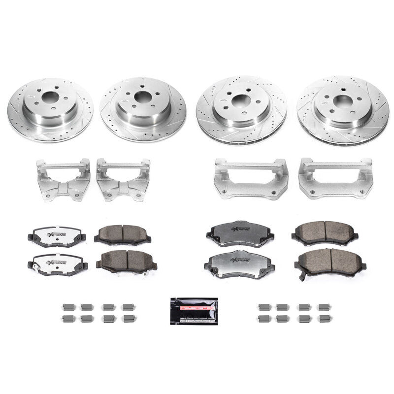 PowerStop BBK-JK-001 - PSBBBK-JK-001 - Power Stop 07-17 Jeep Wrangler Front & Rear Big Brake Conversion Kit - Shipped in Europe - Tuningsupply.com