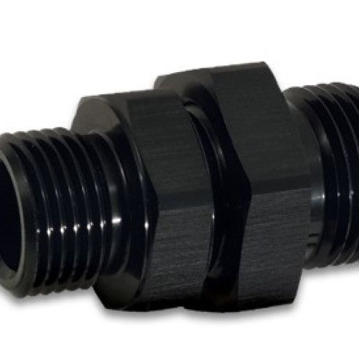 Vibrant 16981 - VIB16981 - Vibrant -8AN to -6AN ORB Male to Male Union Adapter - Anodized Black - Shipped in Europe - Tuningsupply.com