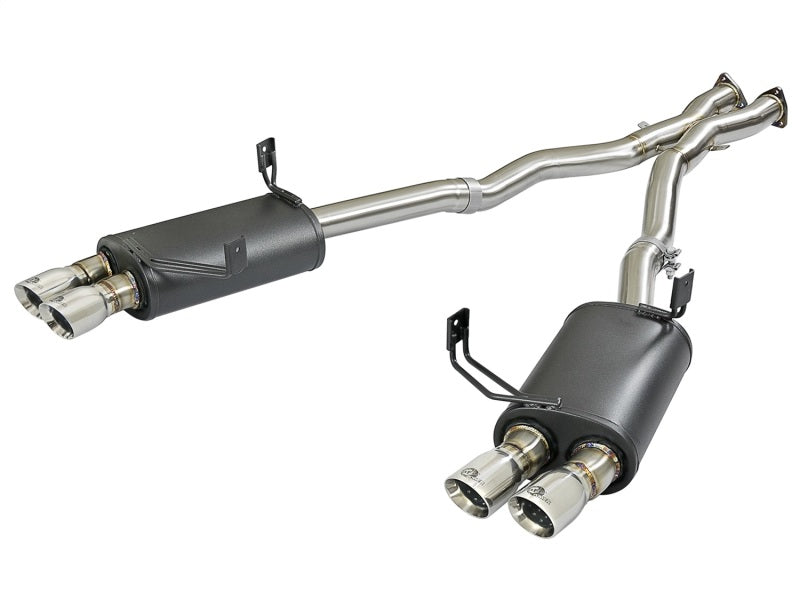 aFe 49-36339-P - AFE49-36339-P - aFe MACH Force-Xp 2-1/2in 304 SS Cat-Back Exhaust w/Polished Tips 05-08 BMW Z4 M Coupe (E86) L6 3.2L - Shipped in Europe - Tuningsupply.com