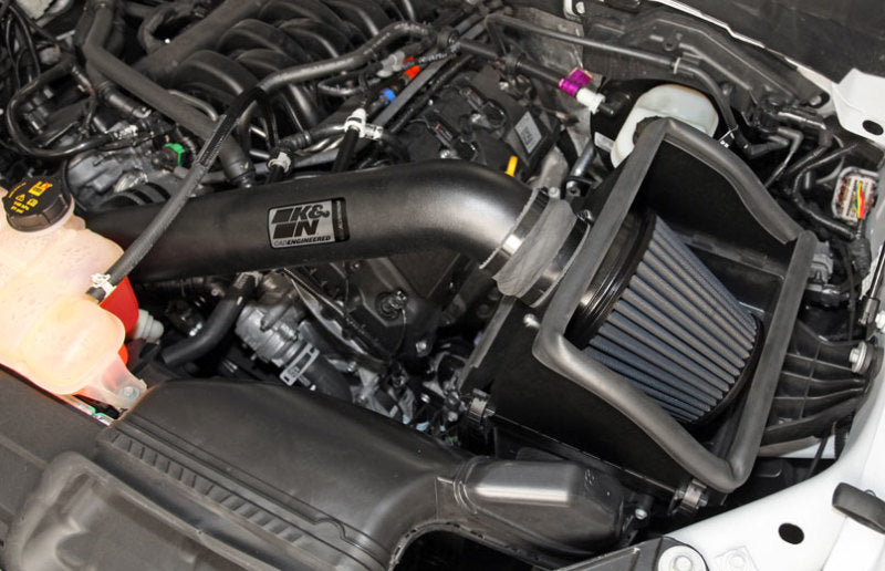 K&N Engineering 71-2591 - KNN71-2591 - K&N 2015 Ford F150 5.0L V8 Blackhawk Performance Intake Kit - Shipped in Europe - Tuningsupply.com