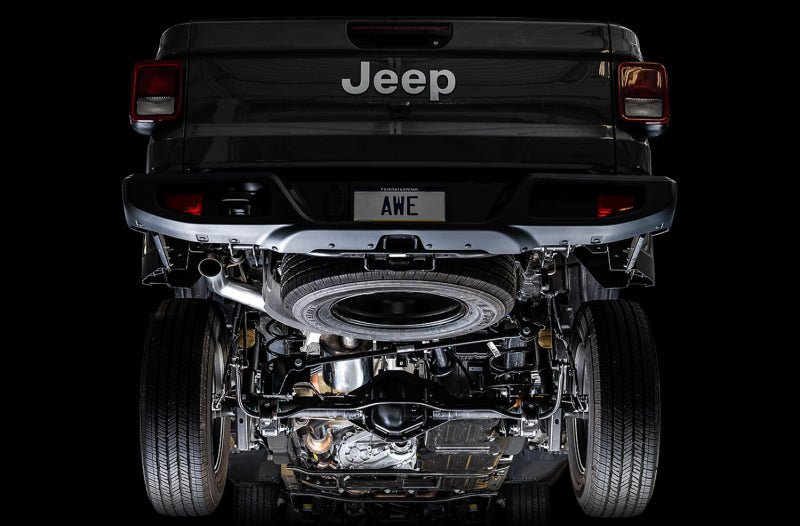 AWE Tuning 3015-21007 - AWE3015-21007 - AWE Tuning 07-18 Jeep Wrangler JK/JKU 3.6L Trail Edition Cat-Back Exhaust - Shipped in Europe - Tuningsupply.com
