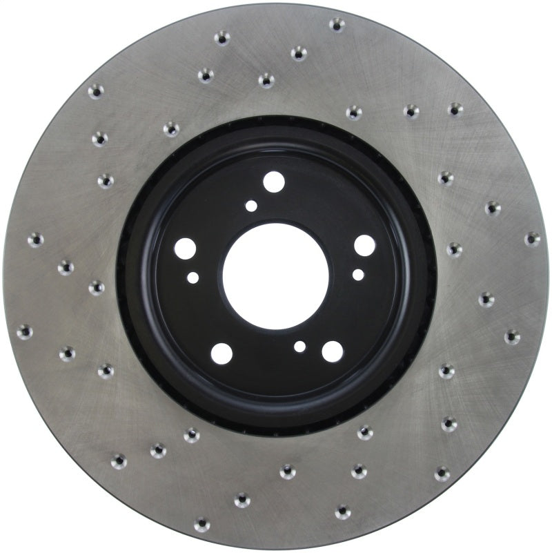 Stoptech 128.40062L - STO128.40062L - StopTech 04-08 Acura TL/TL-S Brembo Drilled Left Front Rotor - Shipped in Europe - Tuningsupply.com